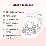 30+ Garden Cafe Animals Coloring Pages – Cozy Tea Party & Bakery Animal Scenes