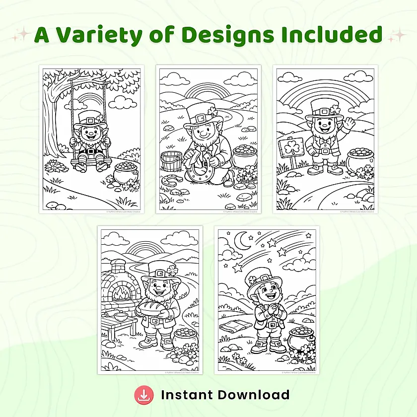 Leprechaun Coloring Pages – 50+ St. Patrick’s Day Printable Coloring Sheets for Kids