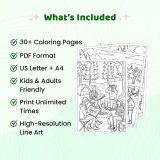 Freebie Camping Fun Coloring Pages for Adults