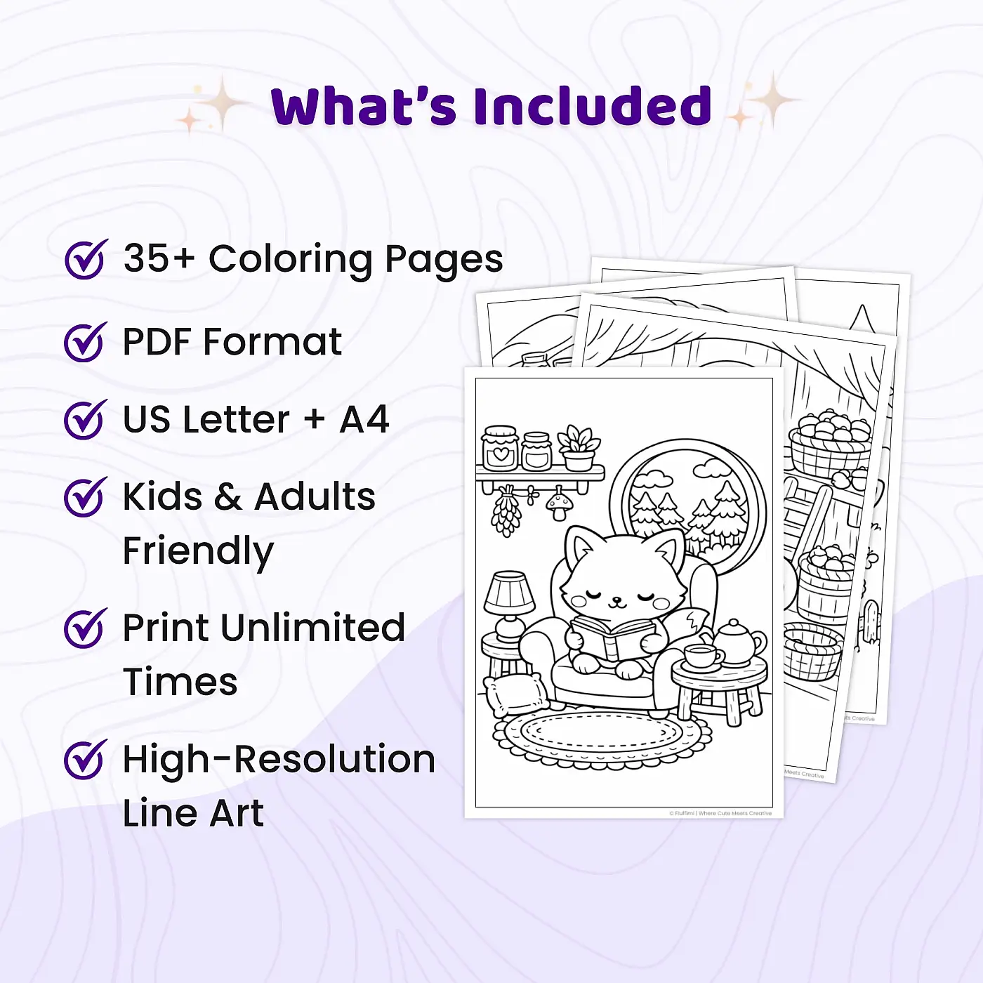 35+ Woodland Animal Homes Coloring Pages, Cozy Forest Cottage & Mushroom House Coloring Book PDF