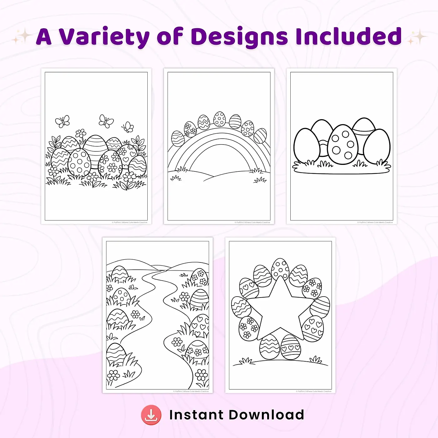 35+ Easter Egg Coloring Pages for Kids – Decorated Easter Eggs, Bunny & Spring Holiday Coloring Sheets
