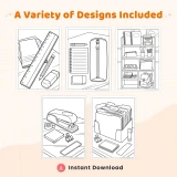 40+ School Supplies Coloring Pages for Adults – Printable Classroom & Stationery Coloring Book PDF