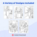 35+ Teacher Coloring Pages for Adults - Classroom & Education Profession Printable Coloring Book PDF