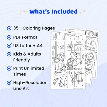 35+ Teacher Coloring Pages for Adults - Classroom & Education Profession Printable Coloring Book PDF
